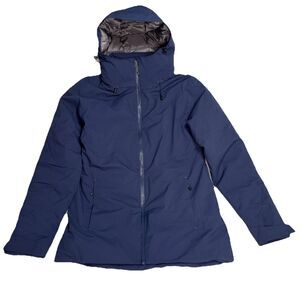 Moosejaw Small Hooded Insulated Jacket Midnight Blue Coat Women's S Outdoors NWT